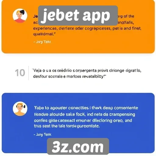 Feedback dos usuários sobre o jebet app